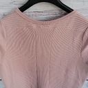 Torrid  Light Pink Ribbed Sweater Knit Short Sleeve Shift Women's Dress Size 1XL Photo 9