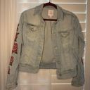 LuLaRoe Embroidered Denim Jacket Photo 0