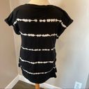 Isabel Maternity  Black and White Tie Dye Short Sleeve T-Shirt Women’s Size XS Photo 3