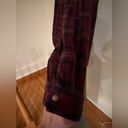 Thread and Supply  Burgundy, Purple & Blue Plaid Button Down Collard Shirt … Photo 3