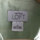 Loft  Ann‎ Taylor 100% Linen Button Down Shirt Top Photo 1