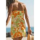 Solaí The Label Sun Rays Mini Dress Green, Yellow & Orange Size Large Photo 2