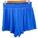 Halara NEW  Womens XS Frill High Waisted Flowy Stacked Shorts Beaucoup Blue Photo 2