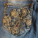 GRACE IN LA Boot Cut Women's  Jeans with bead work on pockets in great condition Photo 3