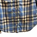 Arizona Jeans  Blue Plaid Casual Button Down Shirt Photo 4