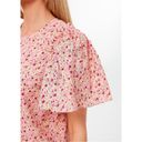 Tuckernuck  Hyacinth House Molli Pink Red Floral Top New Size XS Photo 2