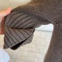 Vince  Short Sleeve Wool Open Front Waterfall Cardigan In Brown Size L Photo 2