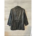 Preston & York  COAT BLAZER Womens Size Small Petite Smooth Leather Black VTG NWT Photo 1