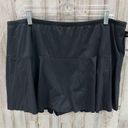 Ralph Lauren New Lauren  Black Plus Size Beach Club Solids Ruffle Swim Skirt Photo 1