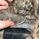 Signature Studio Faux Leather Jacket with Faux Fur Neck Size XL Photo 5