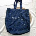 Gucci  Cloth Star Celestial Shopping Tote Blue Photo 0