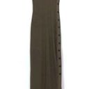 The Range  Ribbed Button Maxi Dress Olive Green XS Photo 0