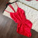 One Piece Large Red Fredricks Of Hollywood Lingerie Romper  Bodysuit Photo 0