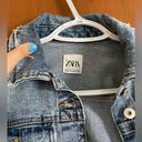 ZARA Distressed denim jacket Photo 2