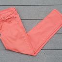  Stretch Size 26 Toothpick Jeans | J.Crew Coral Colored Jeans Style 77088 Photo 0