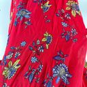 Sequin Hearts Women’s Red Floral Off The Shoulder Tie Sleeve Summer Dress XL Photo 10