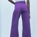 ZARA Marine Straight Jeans - Purple Photo 6