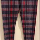 Full Tilt  Size Small High Rise Grey and Red Plaid Skinny Leggings Photo 2