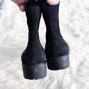 Via Spiga  ($5) Erisa Black Suede Lug Sole Chelsea Ankle Bootie Photo 2