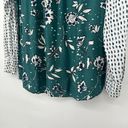 Style & Co  Boho Mixed Print Button Up Shirt White Teal Roll Tab Sleeves Size 1X Photo 8