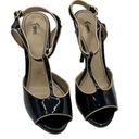 Fioni  BLACK PATENT LEATHER HEELS SIZE 10M Photo 0