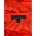 The Range  Alloy Rib Cinched Bodycon Midi Dress Fuego Red Orange Womens Medium Photo 10