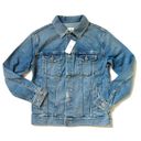 AG Adriano Goldschmied NWT AG Jeans Adriano Goldschmied Nancy 17 Year Grunge Boyfriend Denim Jacket XS Photo 1