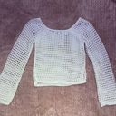 Poof New York Crocheted White Top Photo 1