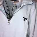 PINK - Victoria's Secret Victoria’s Secret PINK sweatshirt quarter zip blue and black size XS pink vs top Photo 2