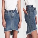 One Teaspoon  Revolve fray hem denim pencil high waisted skirt size 24 Photo 1