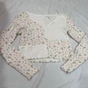 American Eagle Floral Patchwork Long Sleeve Photo 0