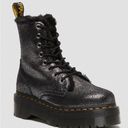 Dr. Martens Jadon Leather Platform  Distressed Metallic Boots 8 Photo 0