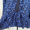 HD in Paris Anthropologie  Ressica blue and navy tunic top size medium Photo 4