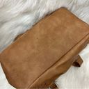 MultiSac  Vegan Leather Tote/ Shoulder Bag Camel Tan Photo 3