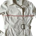 United Colors Of Benetton  Cream Trench Coat Cotton Size Medium EU 44 Midi Photo 4