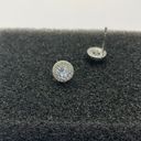 925 Silver Plated CZ Cubic Zirconia Stud Earrings for Men Women,Unisex Earrings Photo 2