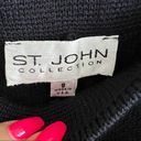 St. John  Collection Navy Blue Wide Leg Crop Santana Knit Pants 8 Photo 1