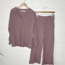 Free People  Beach Henley Picnic Sweater Set In Mauve Photo 2