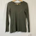 Caslon  Women’s Casual Long Sleeve Tee Shirt Grey Beluga Size Small NWT FLAW Photo 8