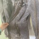 Full Tilt  Faded Grey Brown Corduroy Crushed Velvet Zip Up Hoodie Photo 1