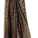 Sans Souci  Women's Strapless Maxi Dress Animal Leopard Print Sheer Brown Medium Photo 0