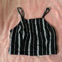 Hollister Black & White Striped Tank Top Photo 0