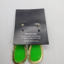 NWT Superstar Accessories Green Earrings Photo 2