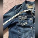 Rhythm  In Blues Women's Denim Jean Jacket Stretch Button Up Size Small Photo 3