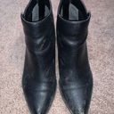 Heeled Black Booties Size 7.5 Photo 1