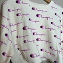 Champion RARE  Reverse Weave Cropped Long Sleeve Sweater Size Small Photo 6