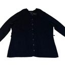 Lane Bryant  Glamour Black Button Front Patch Pocket Cardigan Sweater 26/28 New Photo 0