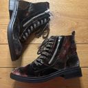 American Eagle NWOT  velvet zip up floral boots 11 Photo 1