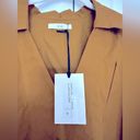 Krass&co  Tie Waist Tton‎ Poplin Midi Dress - Dijon- NWT- M Photo 7