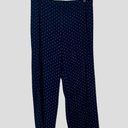 J.Jill  Pants Size L wide leg Navy White Polka Dot Photo 1